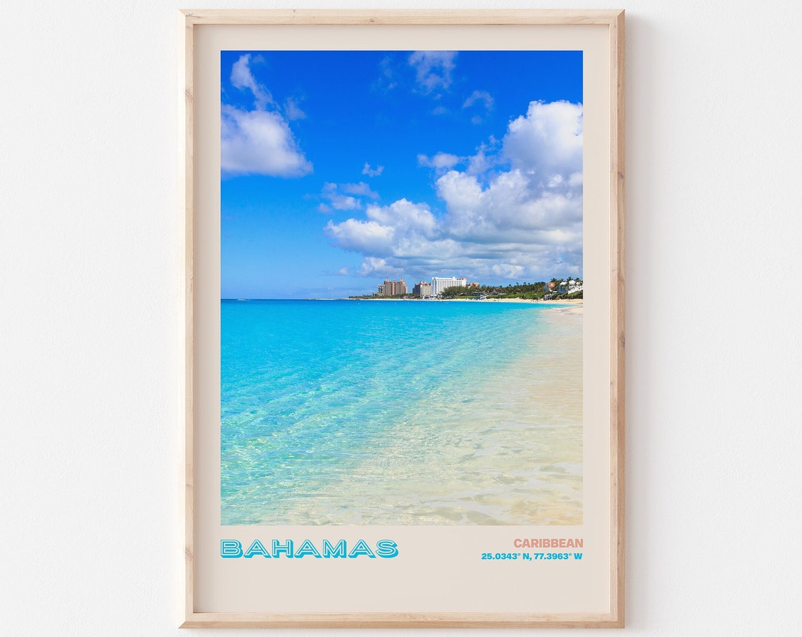 Bahamas Travel Poster Bahamas Print Bahamas Photo Print Bahamas Wall Decor Bahamas Travel Art Bahamas Bahamas Picture Bahamas 7