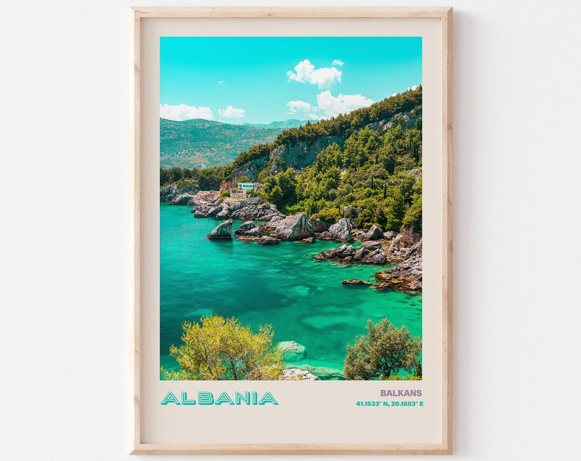 Albania Travel Poster Albania Print Albania Photo Print Albania Wall Decor Albania Travel Art Albania Albania Picture Albania 6