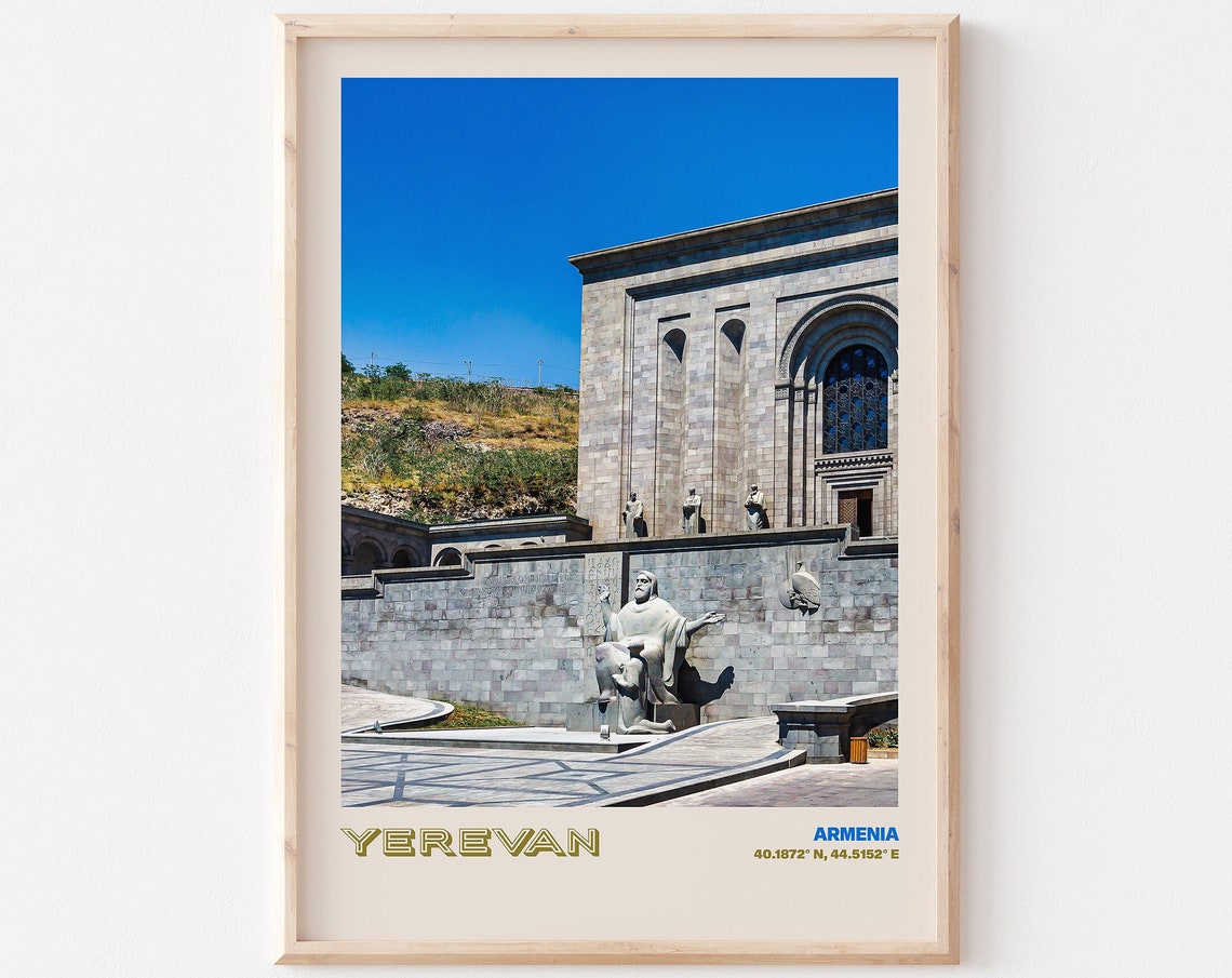 Yerevan Travel Poster Yerevan Print Yerevan Photo Print Yerevan Wall Decor Yerevan Travel Art Yerevan Armenia Picture Yerevan 4