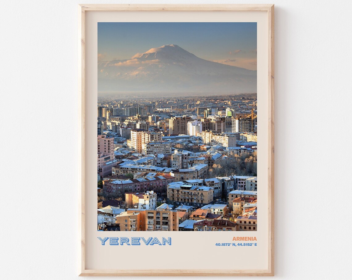 Yerevan Travel Poster Yerevan Print Yerevan Photo Print Yerevan Wall Decor Yerevan Travel Art Yerevan Armenia Picture Yerevan 2