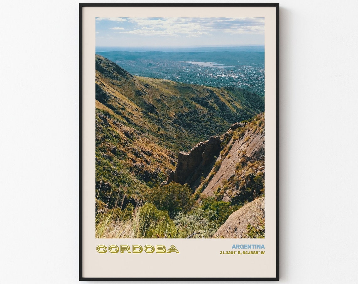 Cordoba Travel Poster Cordoba Print Cordoba Photo Print Cordoba Wall Decor Cordoba Travel Art Argentina Picture Cordoba 3 - Image 3