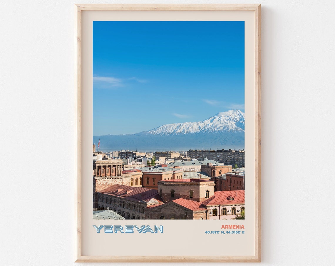 Yerevan Travel Poster Yerevan Print Yerevan Photo Print Yerevan Wall Decor Yerevan Travel Art Yerevan Armenia Picture Yerevan 1