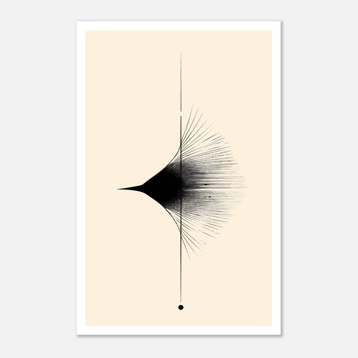 Minimalist Abstract Line Art Modern Geometric Design - Image 2