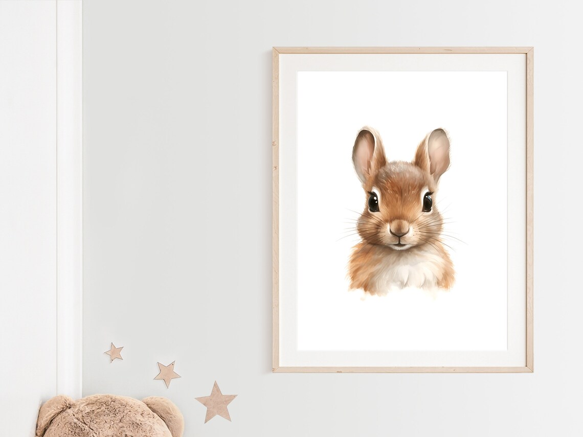 Squirrel Nursery Art Print, Woodland Animal Decor - Image 2