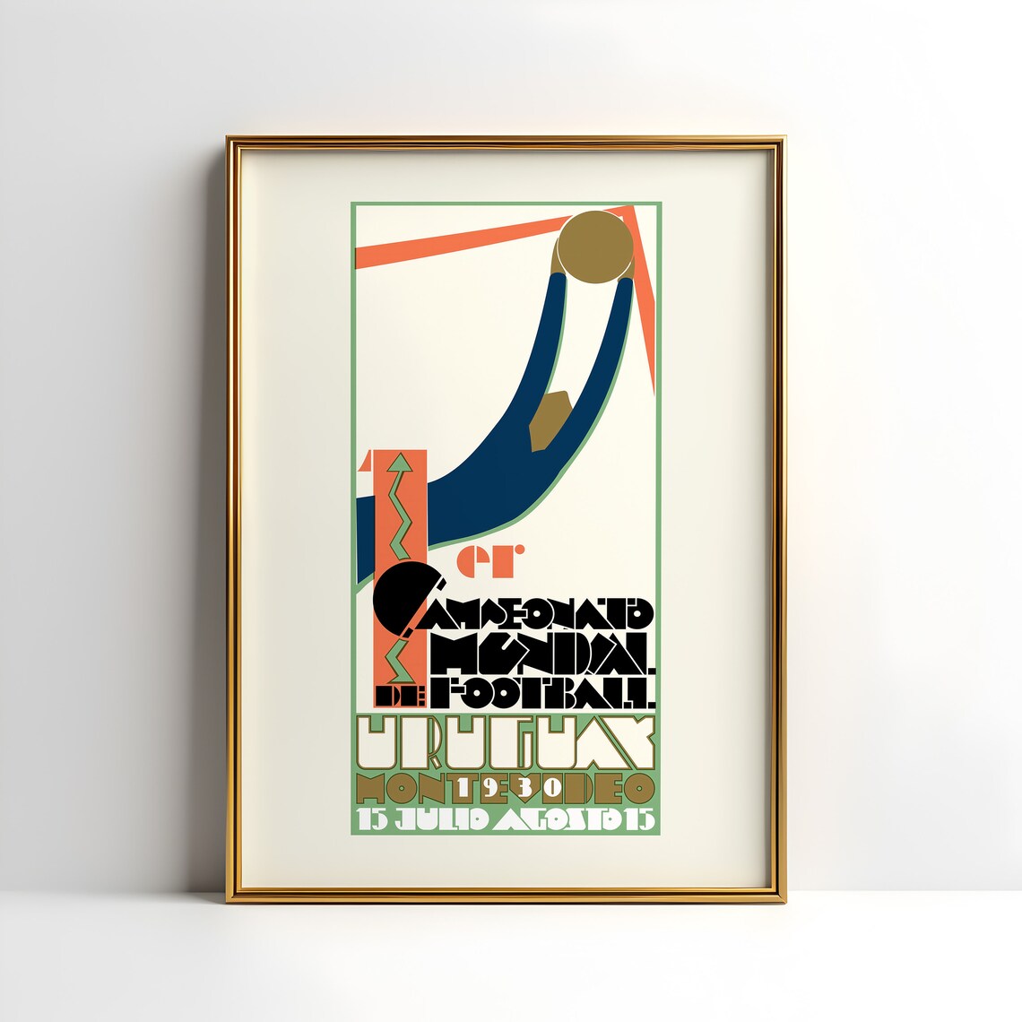 World Cup 1930 Vintage Football Poster Print - Image 4
