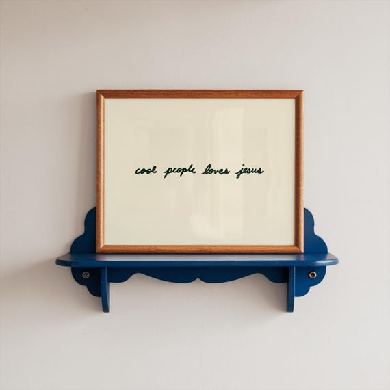 People Loves Jesus Print Handdrawn Typography Poster