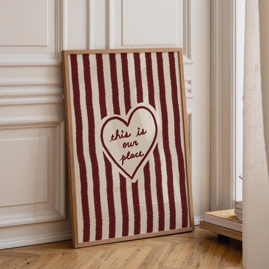 This Is Our Place Hand Drawn Heart Art Print