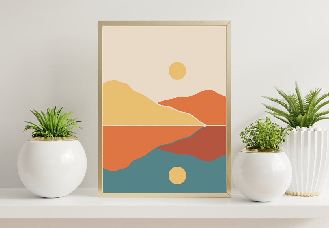 Boho Reflection Art Print, Bohemian Home Decor - Image 2
