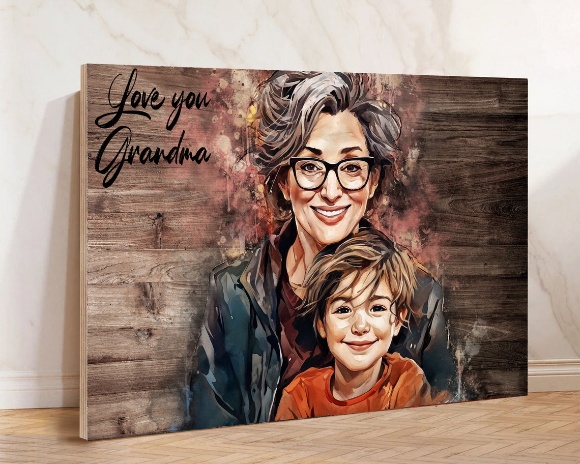Combine Photos In Family Portrait Custom Memorial Portrait Pictures With Deceased Loved One Incorporating A Lost Loved One In Photo - Image 2