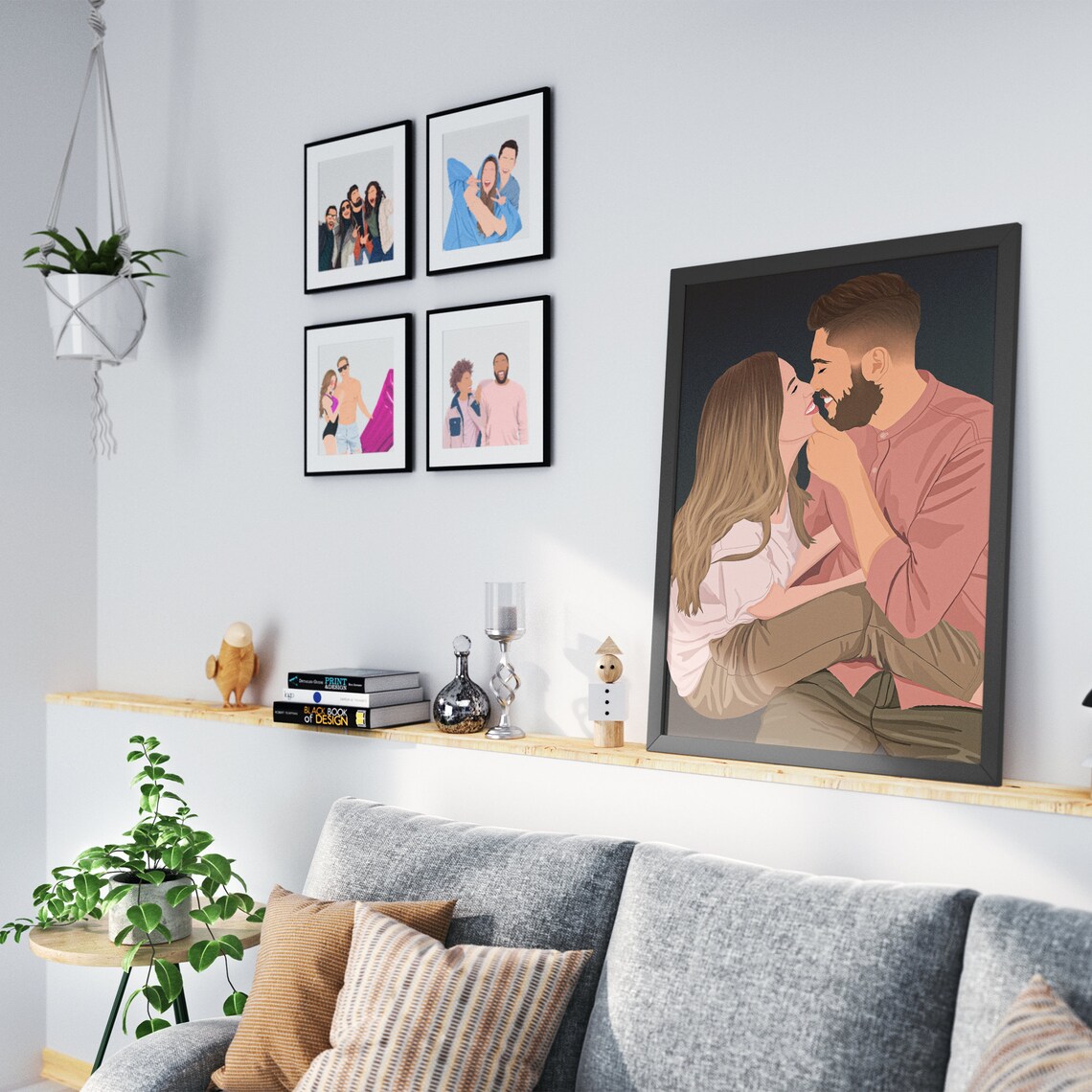 Custom Wedding Portrait, Gift for Husband - Image 2