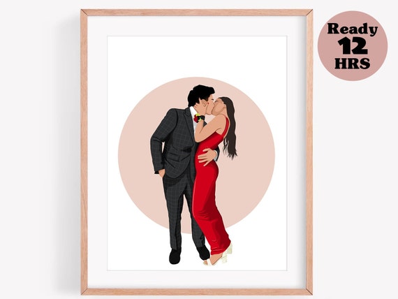 Custom Portrait Gifts Personalized Illustration From Photo Unique Gift Custom Portrait Gift Gift For Her