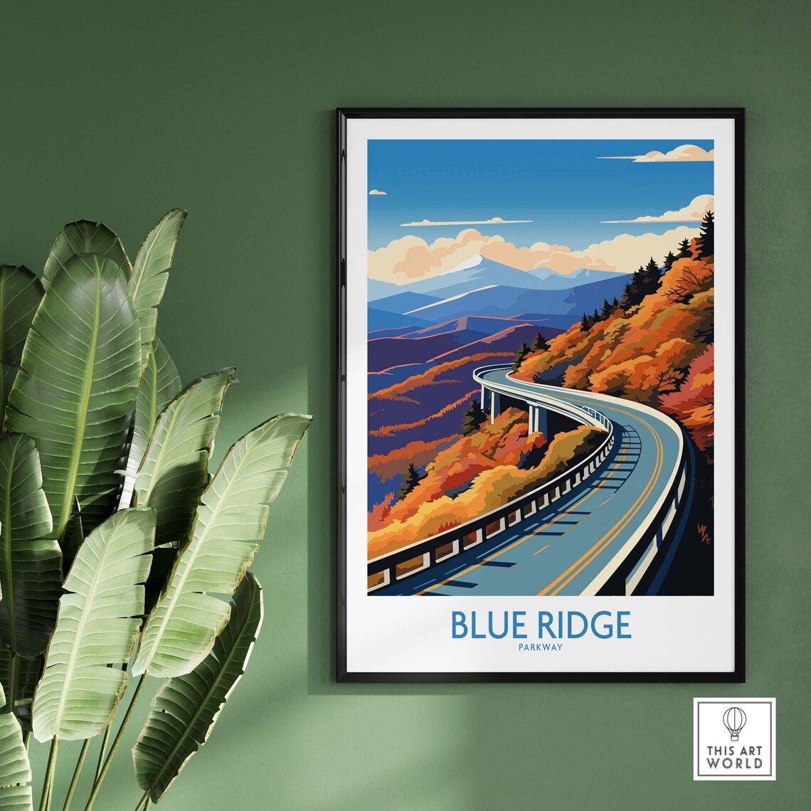 Blue Ridge Parkway Travel Poster, Home Decor - Image 2