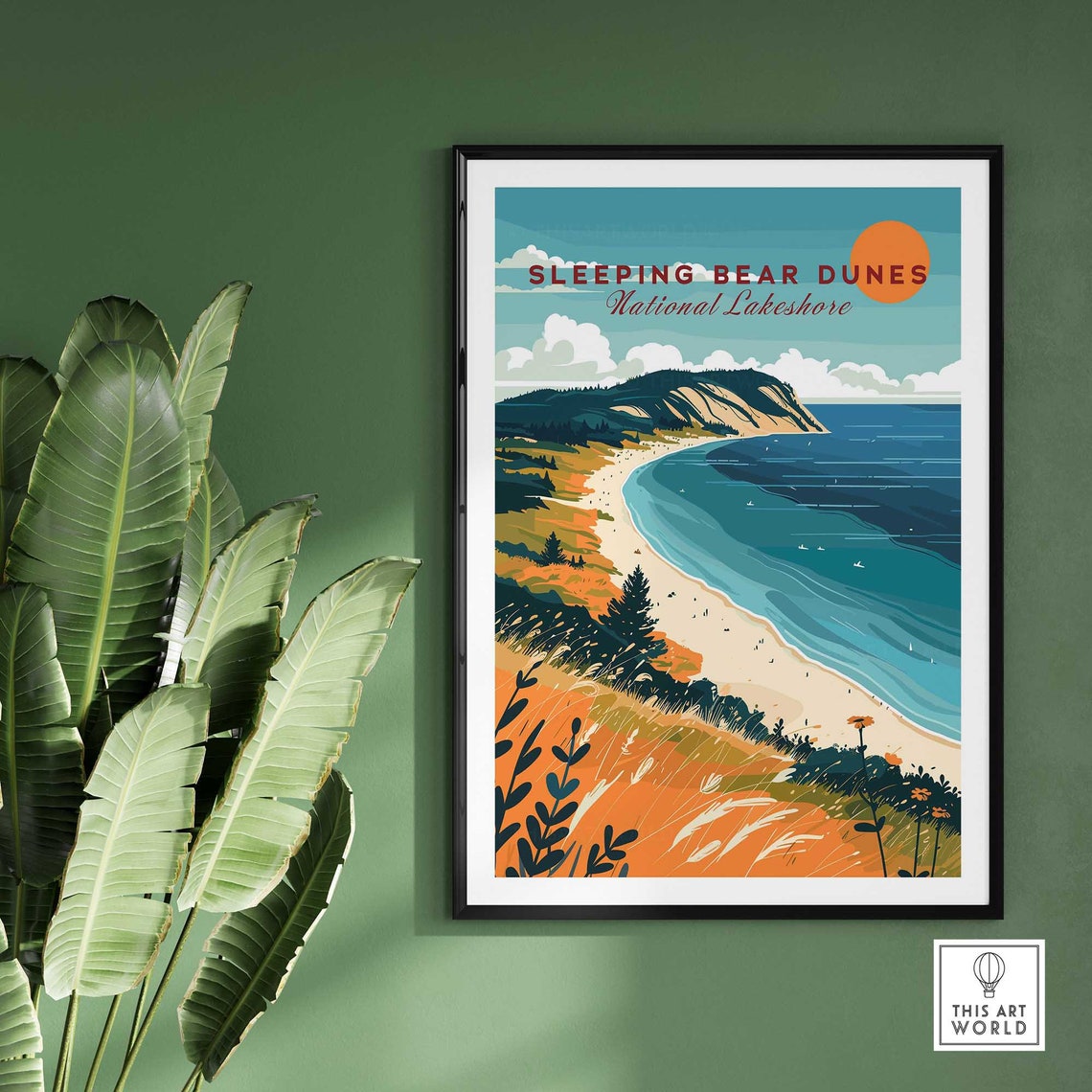 Sleeping Bear Dunes Wall Art Travel Print Wall Art Poster Gift Home Decor Art Lover Gift Artwork - Image 2