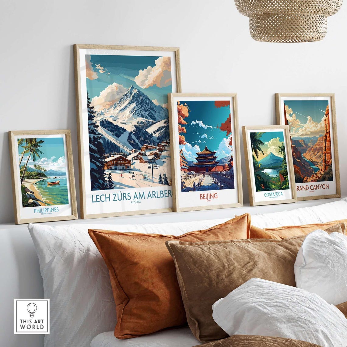 Lech Zrs Am Arlberg Ski Poster, Austria Winter Sports - Image 3