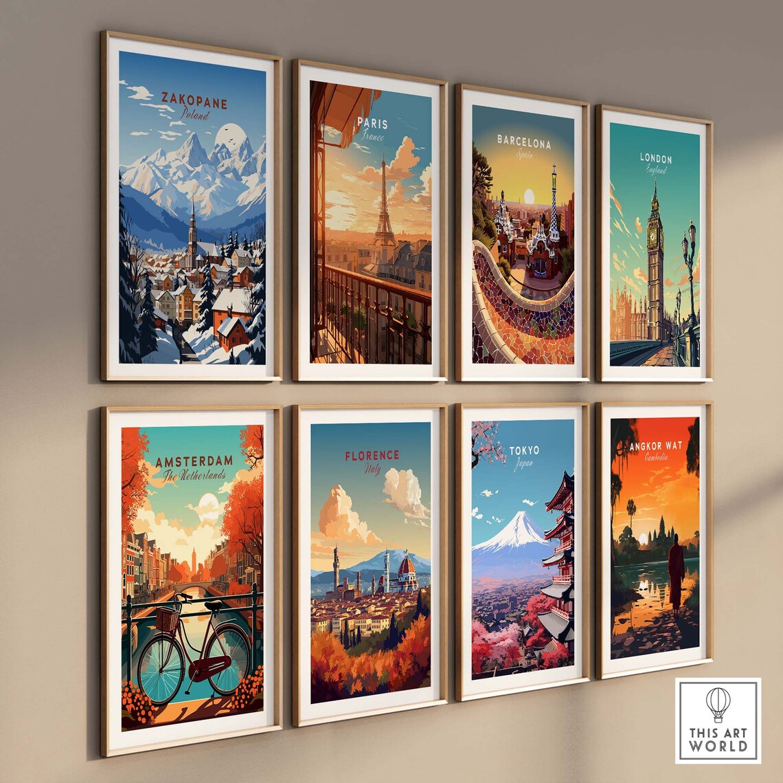 Handmade Wooden Frames Natural White and Black Options Card Poster - Image 3