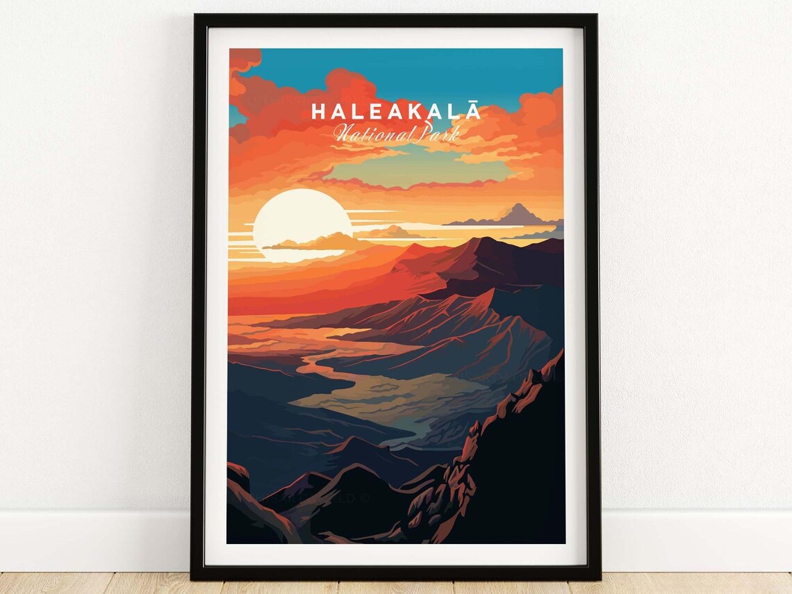 Haleakala Sunrise Travel Poster Art Print