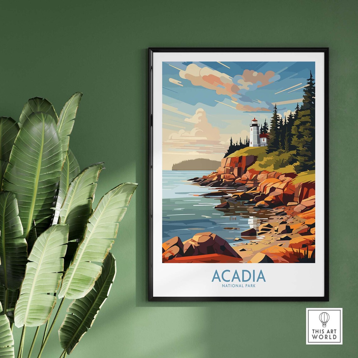 Acadia National Park Travel Poster, Home Decor - Image 3