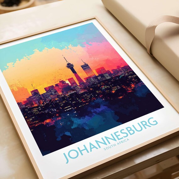 Johannesburg Skyline - Modern Cityscape Poster