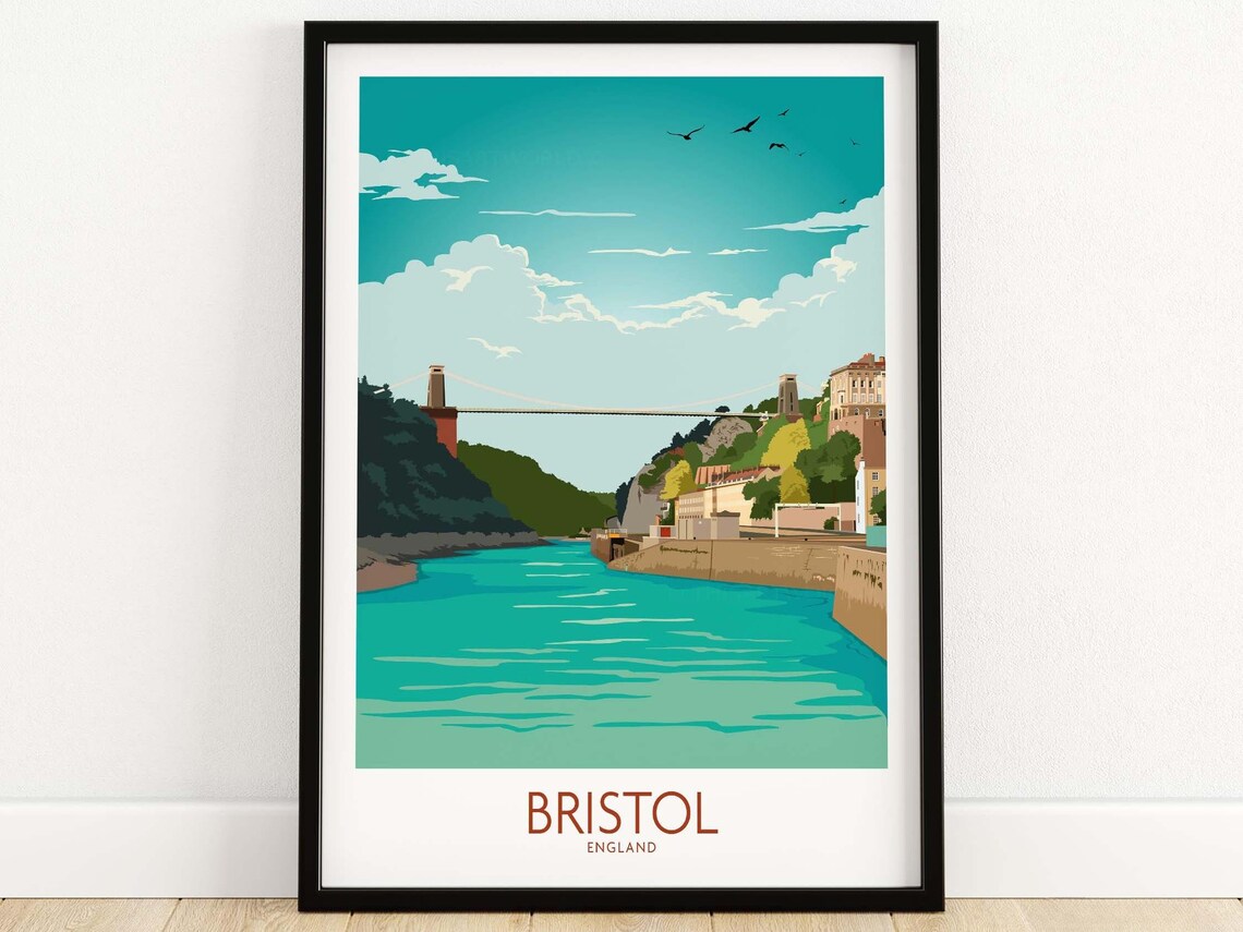 Bristol Bridge, Clifton Suspension Bridge Art Print