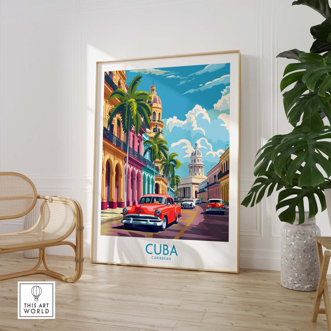 Cuba Travel Poster, Havana Home Decor Art Print - Image 2