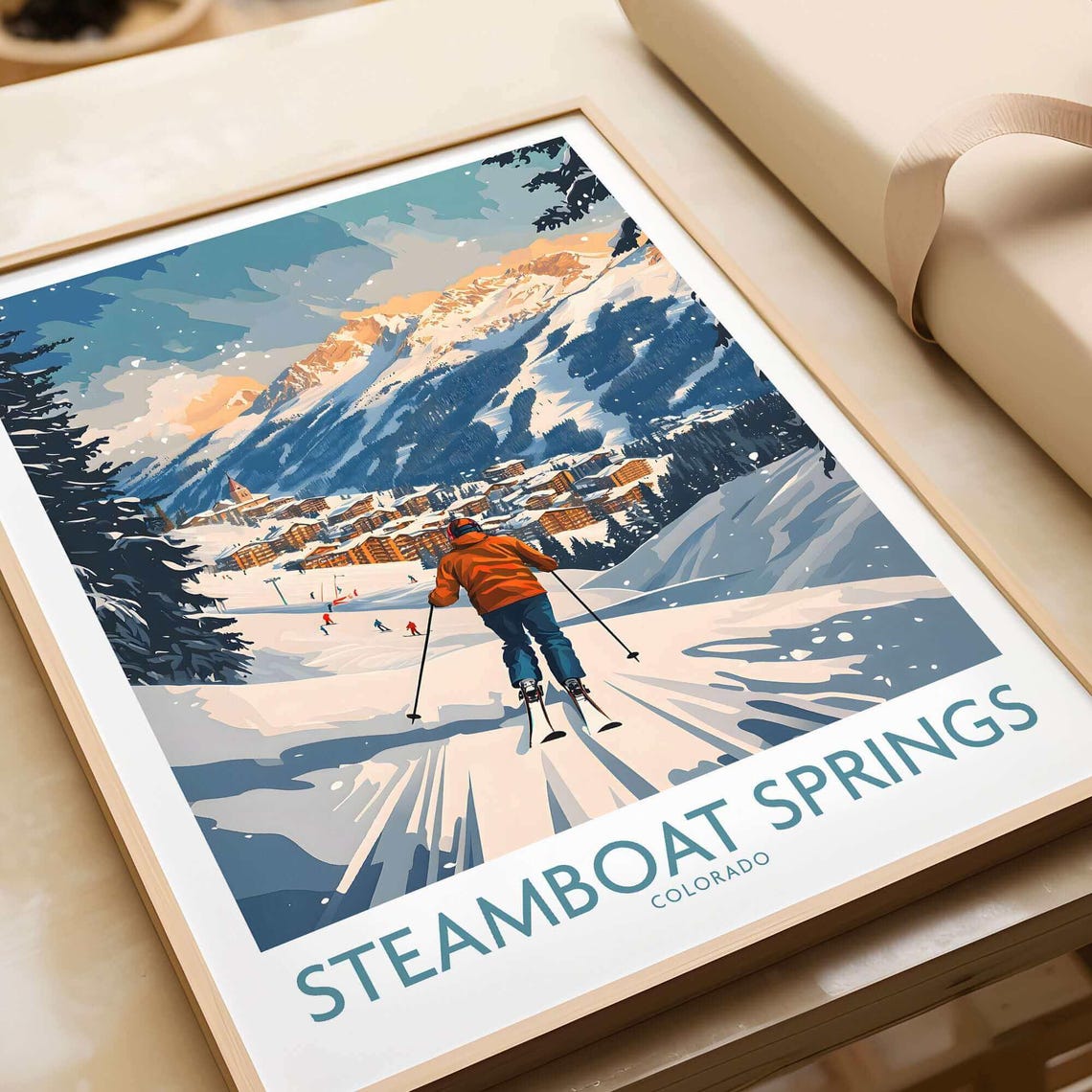 Steamboat Springs Colorado Ski Resort Poster