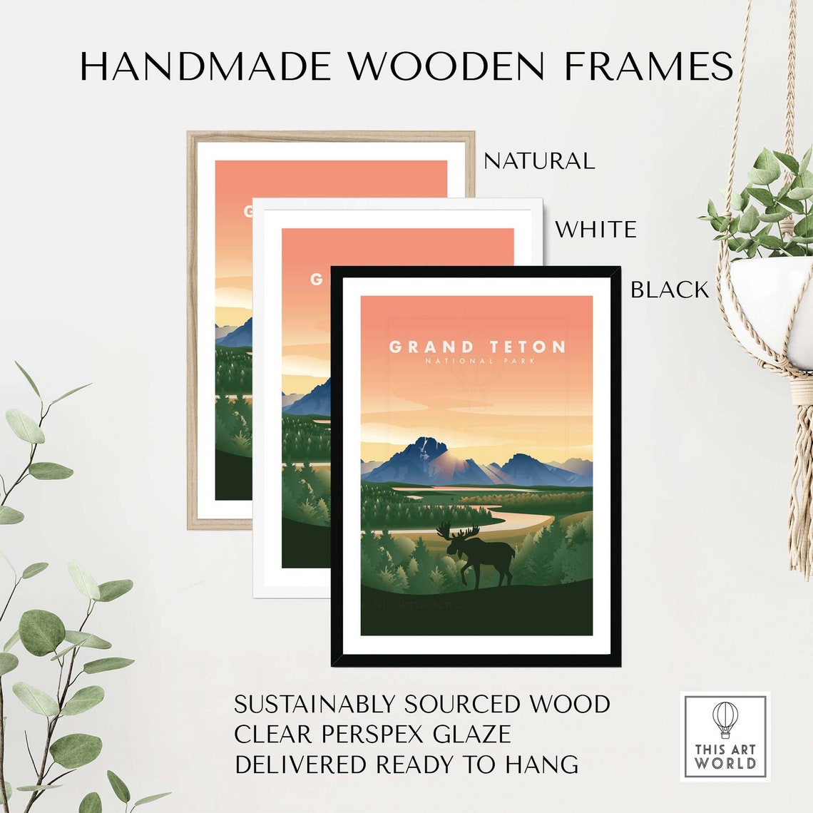 Grand Teton Home Decor Wall Art Print - Image 2