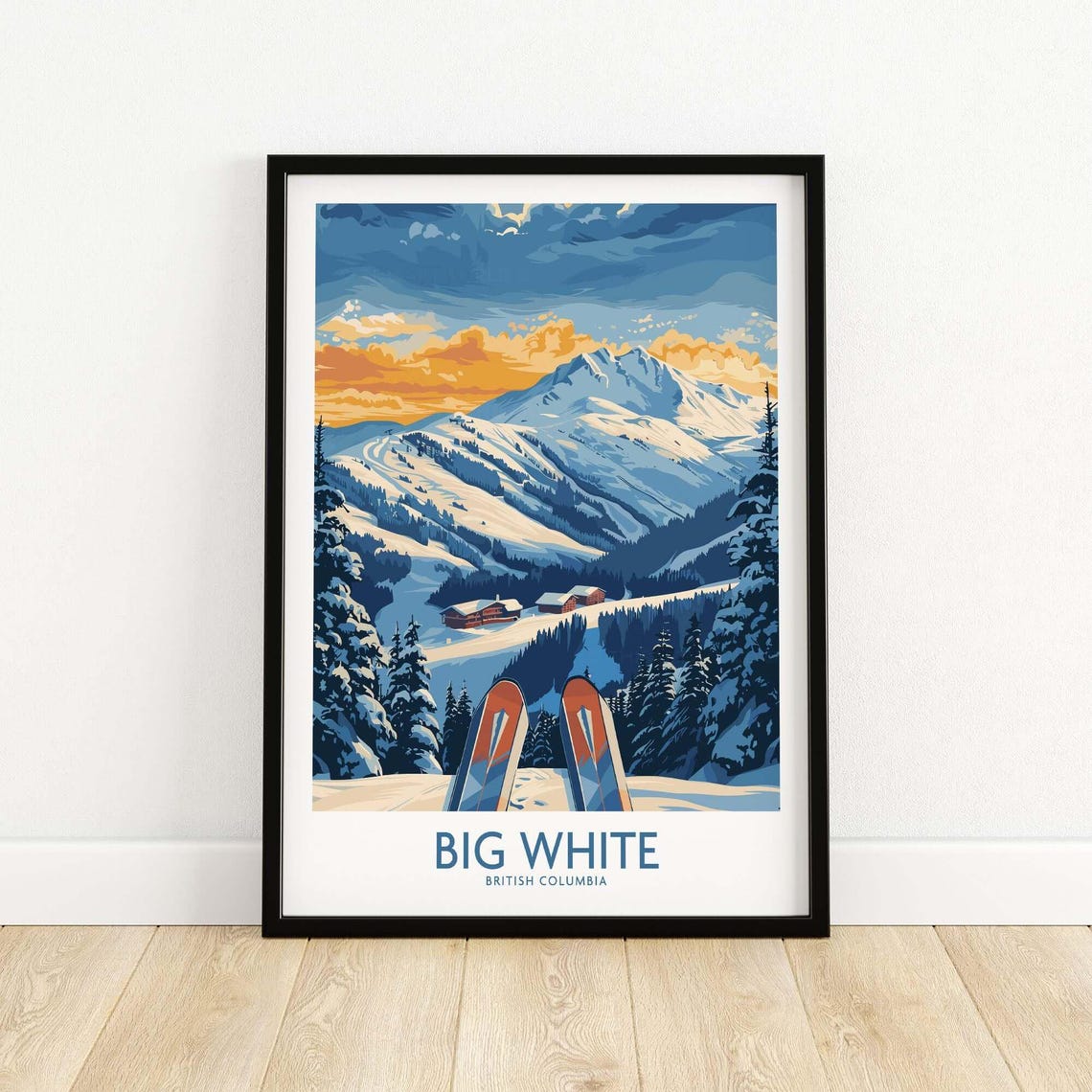 Big White Ski Resort, Winter Sports Art Print - Image 5