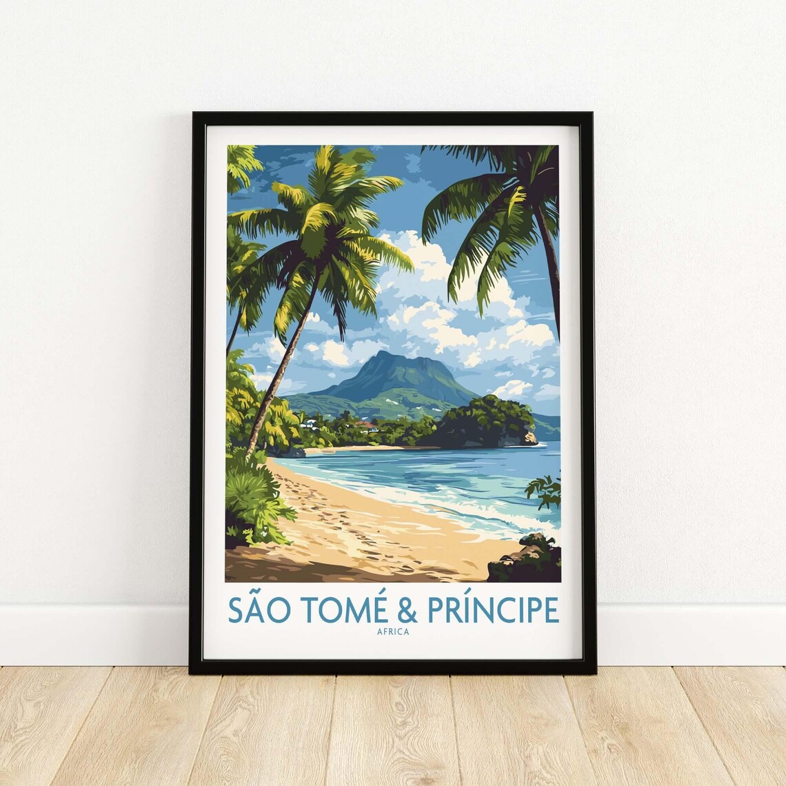 Sao Tome Decor, Housewarming Gift Illustration - Image 5