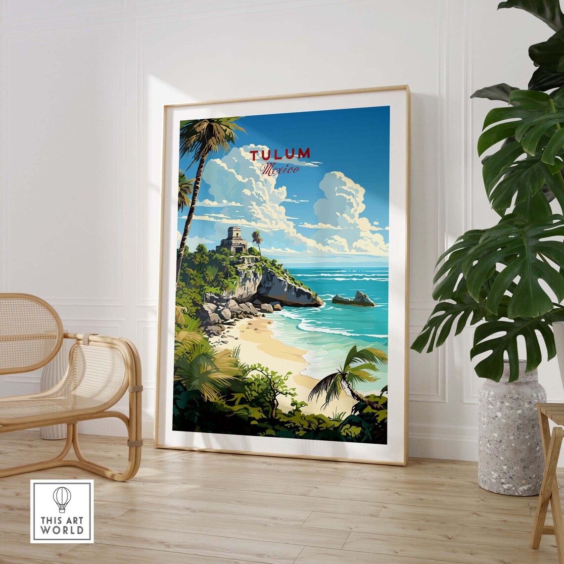 Tulum Travel Poster, Latin America Home Decor - Image 3