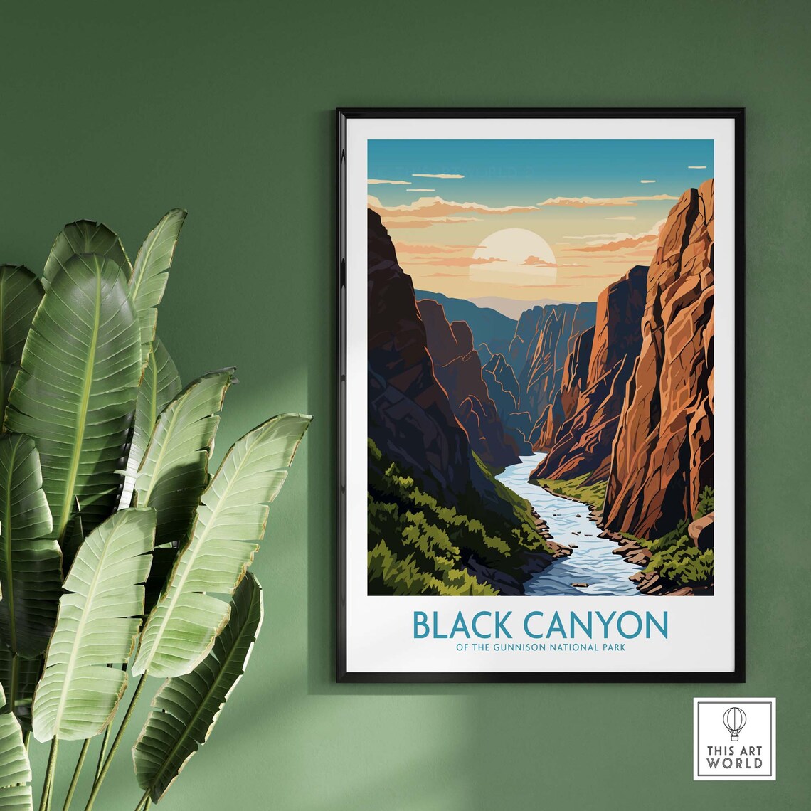Black Canyon Of The Gunnison National Park River Gorge Poster - Image 2