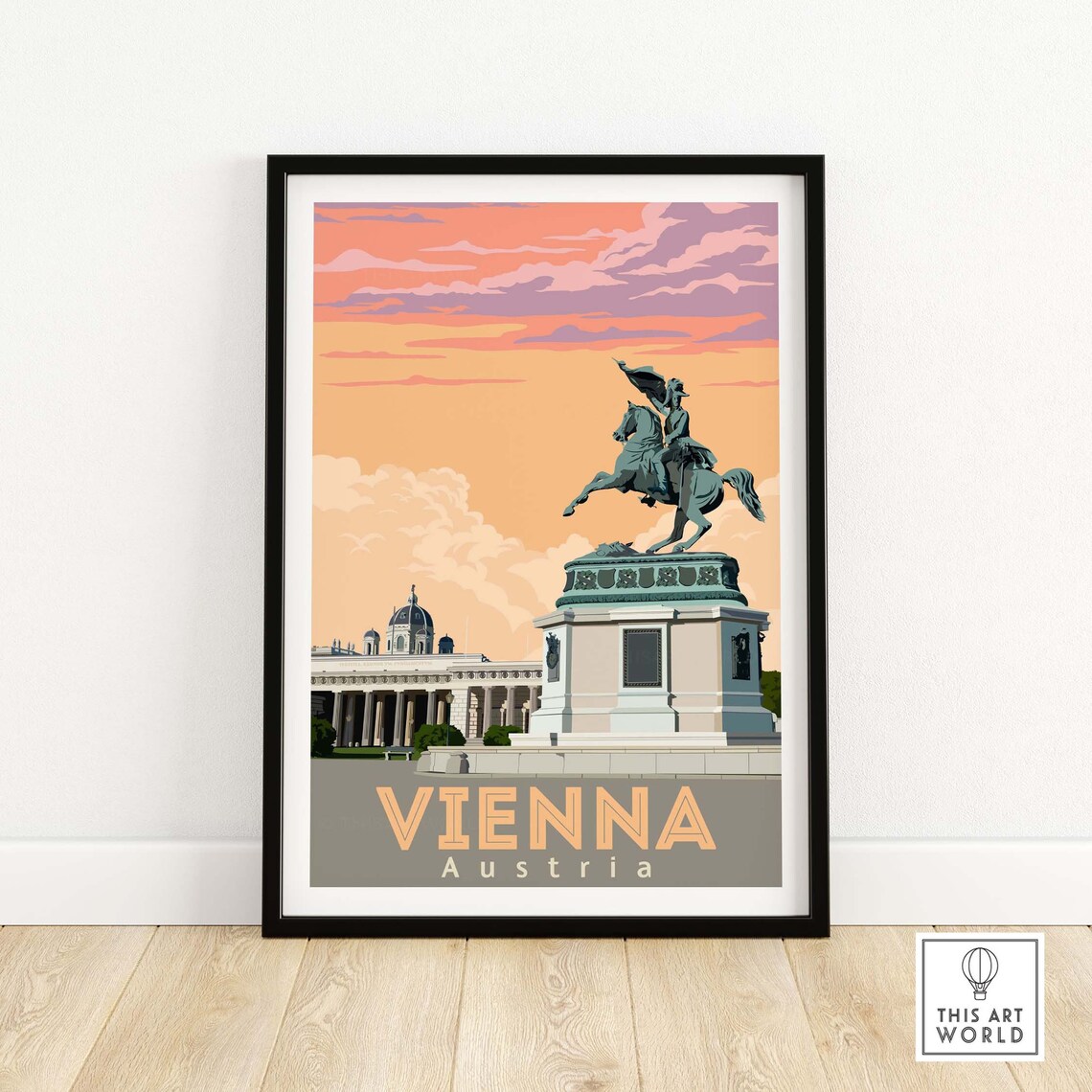 Vienna Vintage Travel Poster, Austria Art Print