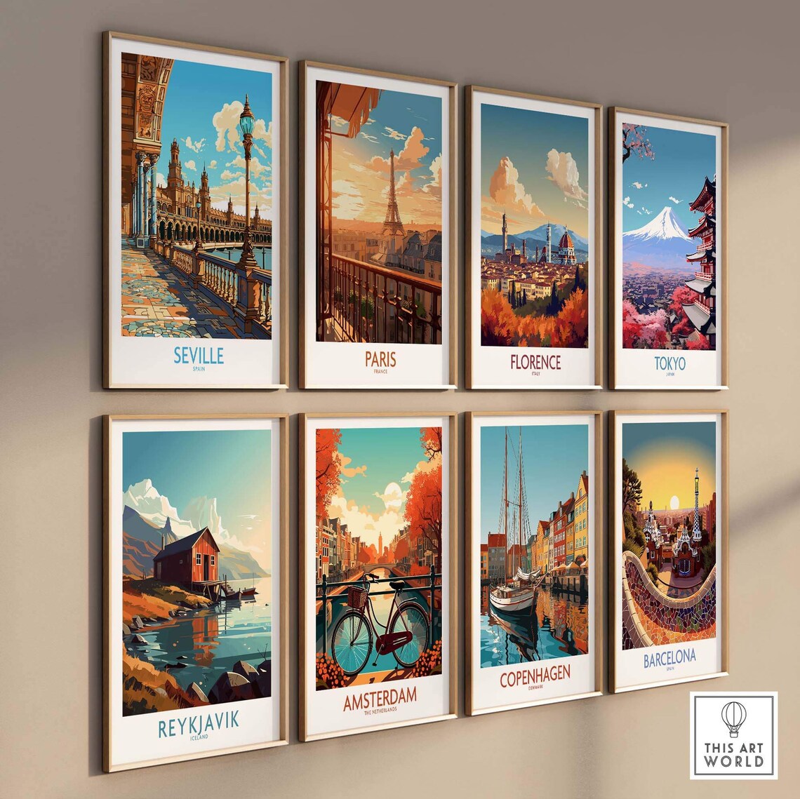 Seville Travel Poster, European Wall Art Print - Image 3