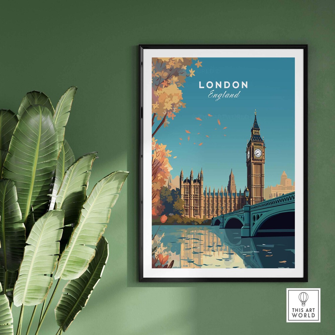 London Travel Poster, City Wall Art Print - Image 2