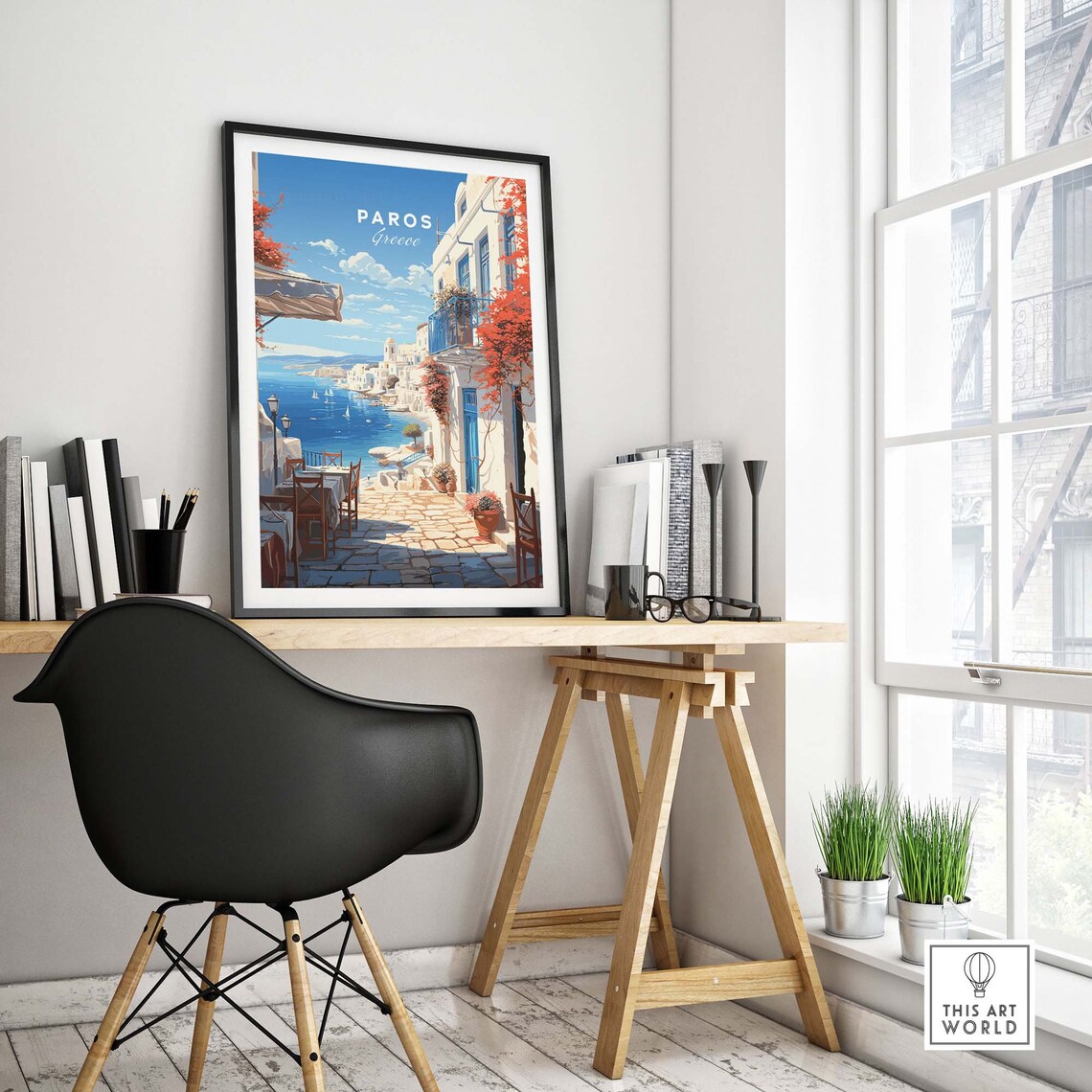 Paros Travel Poster, Greek Island Wall Art Print - Image 4