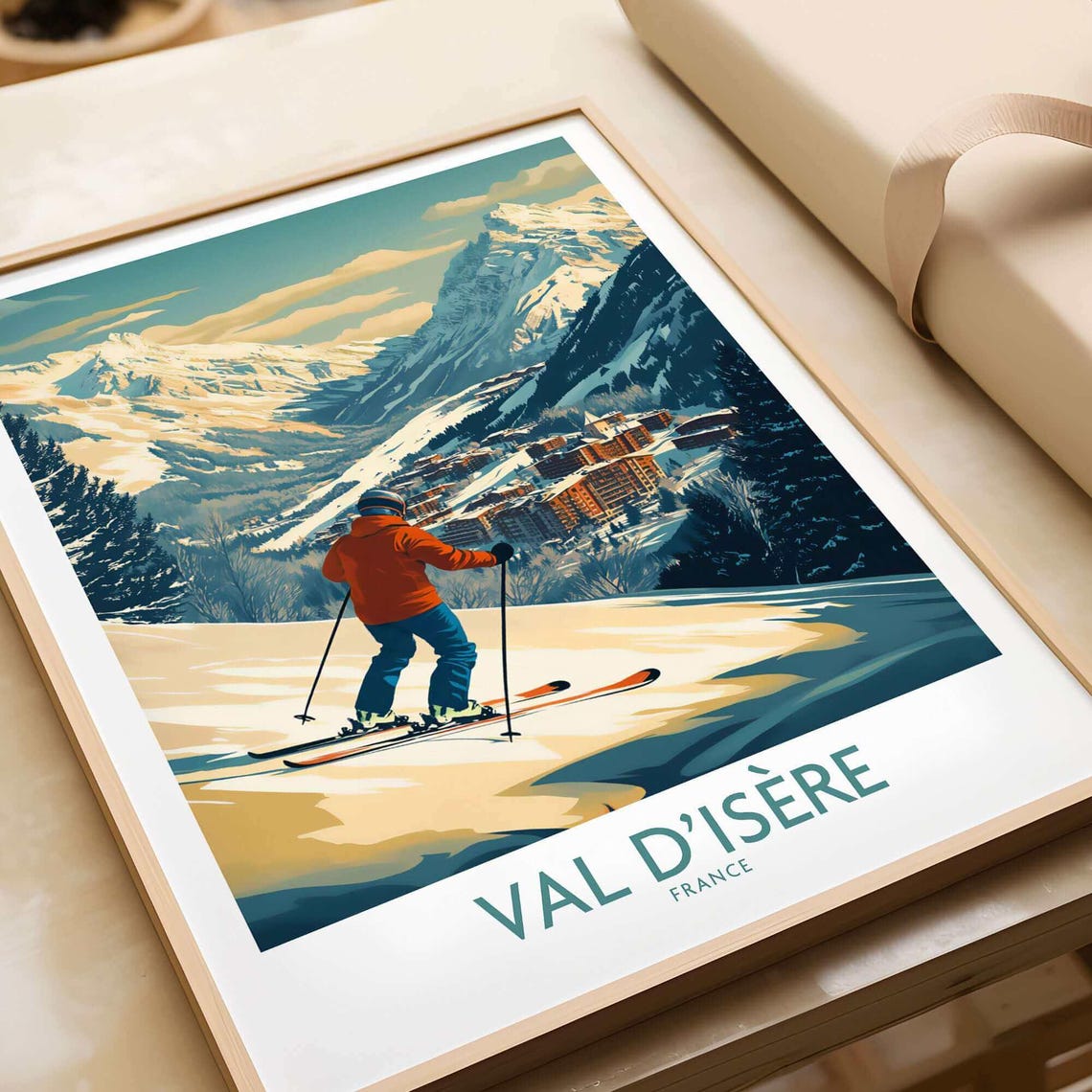 Val Disre, France Ski Resort Poster