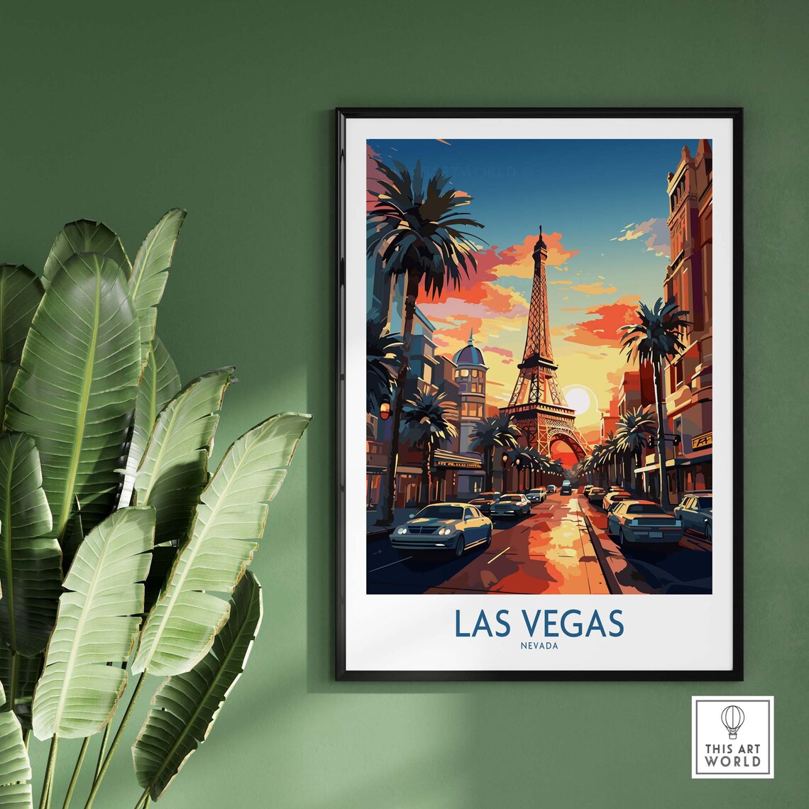 Las Vegas Travel Poster, New Home Gift Art Print - Image 2