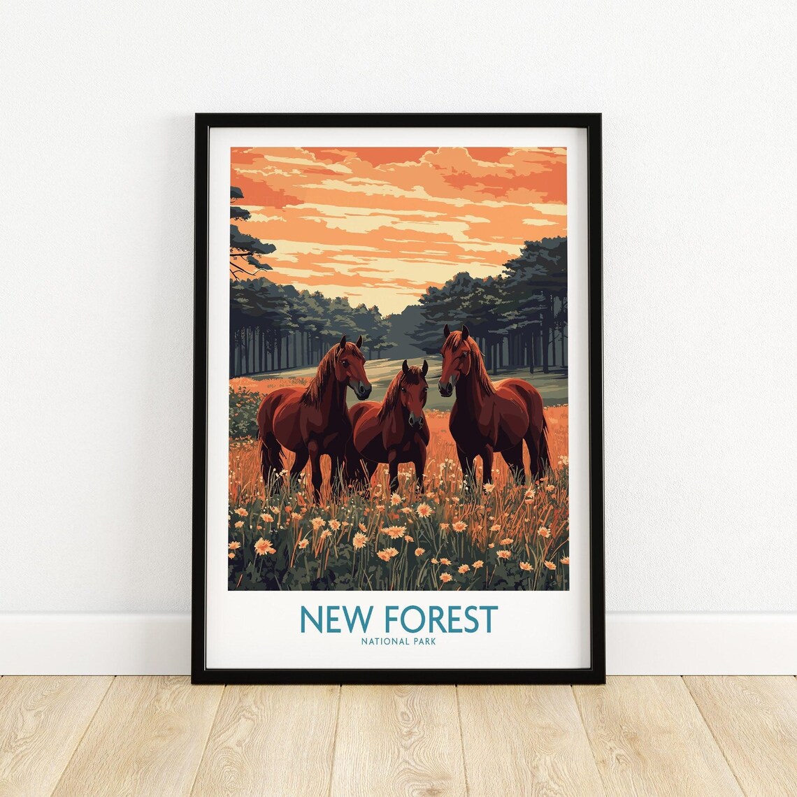 New Forest Travel Poster, England National Park - Image 5