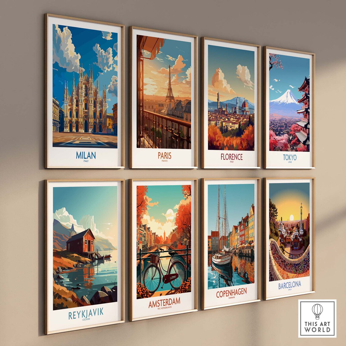 Milan Italy Travel Poster, Home Decor Art Print - Image 3