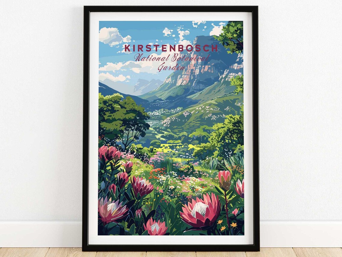 Kirstenbosch National Botanical Garden Cape Town Proteas Poster