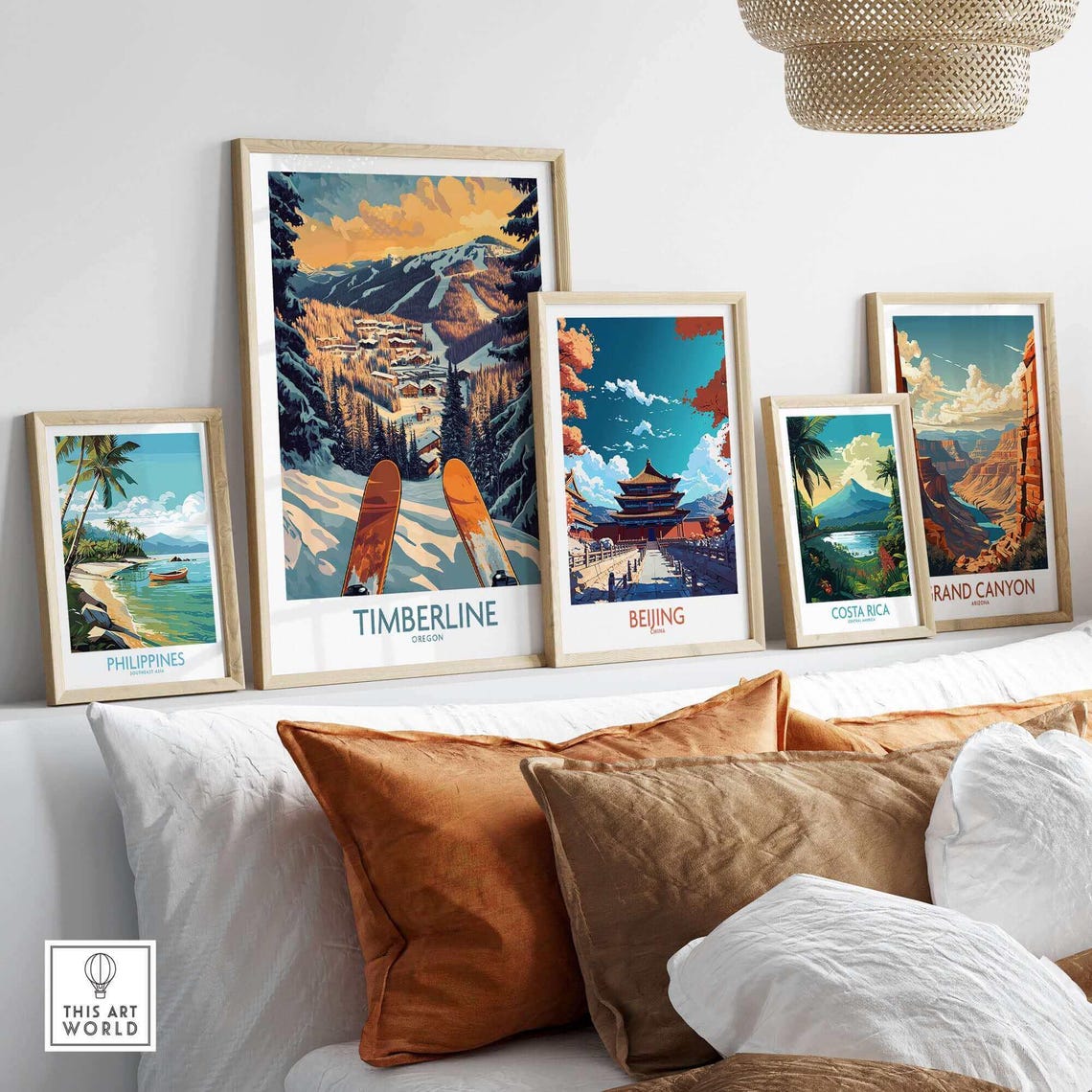 Timberline Oregon Ski Resort Travel Poster - Image 3