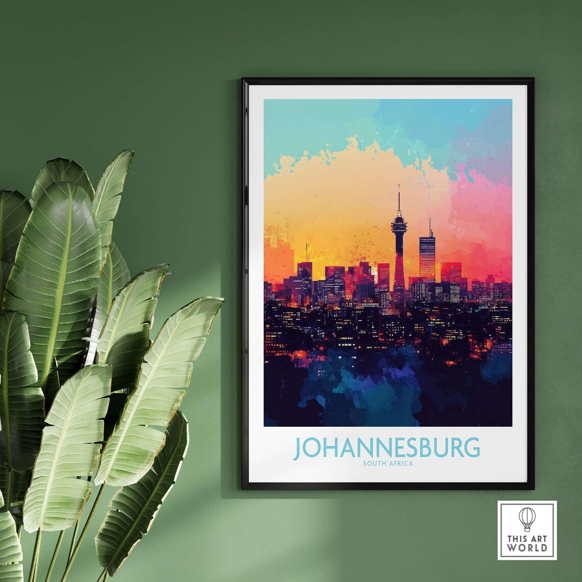 Johannesburg Skyline - Modern Cityscape Poster - Image 2