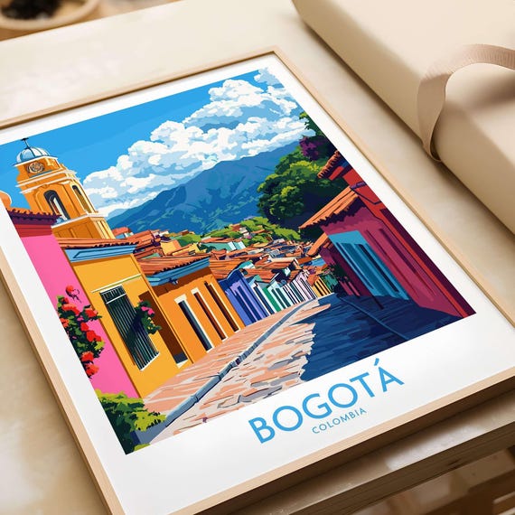 Bogota Wall Art Print Bogota Travel Print Wall Art Bogota Wall Hanging Home Decor Bogota Gift Art Lovers Colombia Wall Art Print