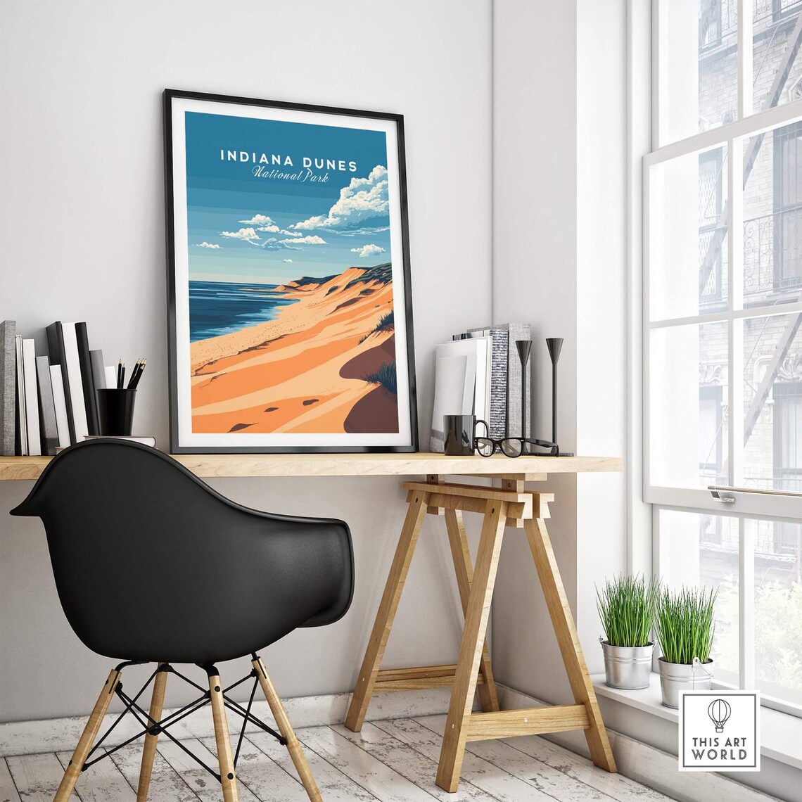 Indiana Dunes Travel Poster, National Park - Image 4