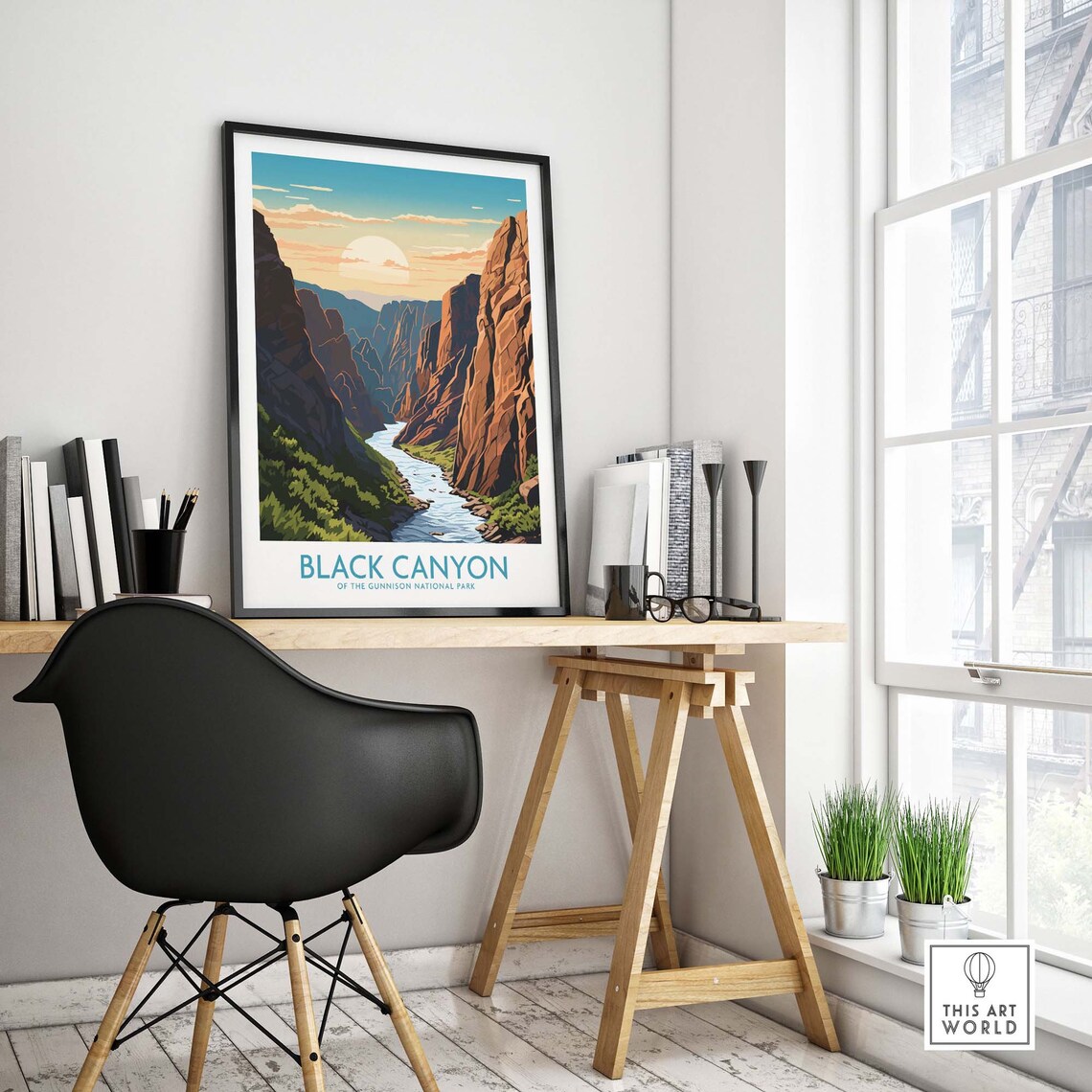 Black Canyon Of The Gunnison National Park River Gorge Poster - Image 4