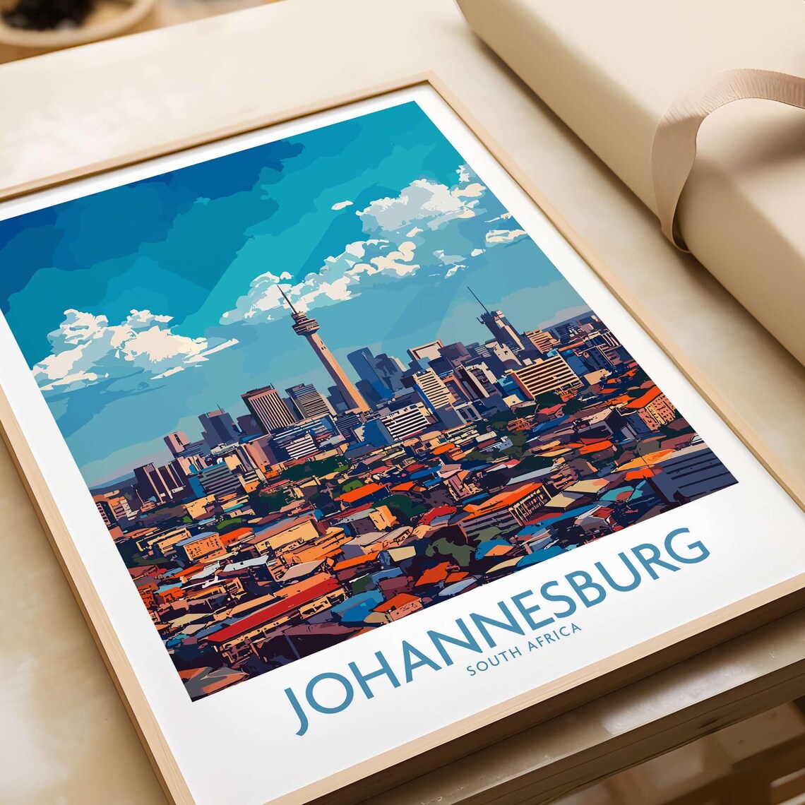 Joburg South Africa Skyline, Cityscape Poster