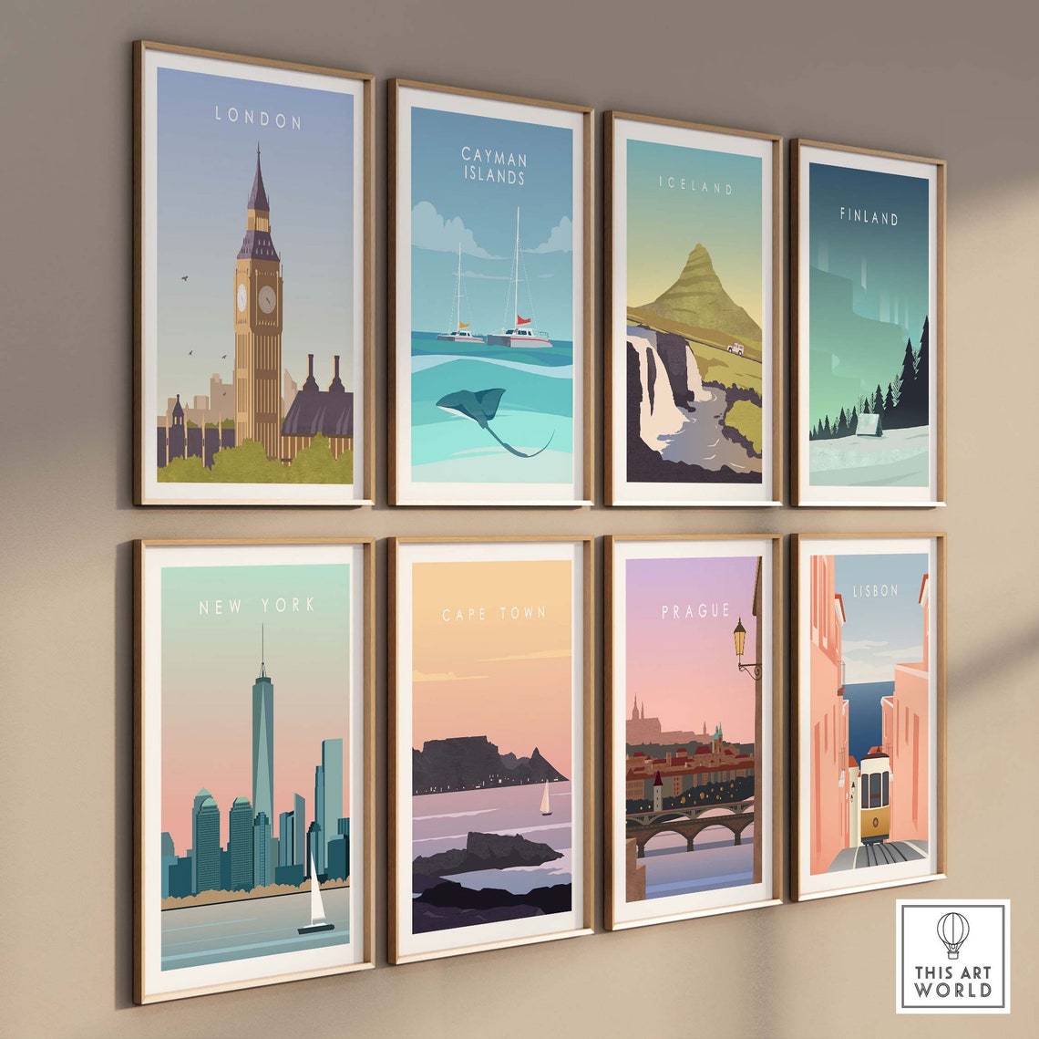 London England Gift Idea Wall Art Print - Image 3