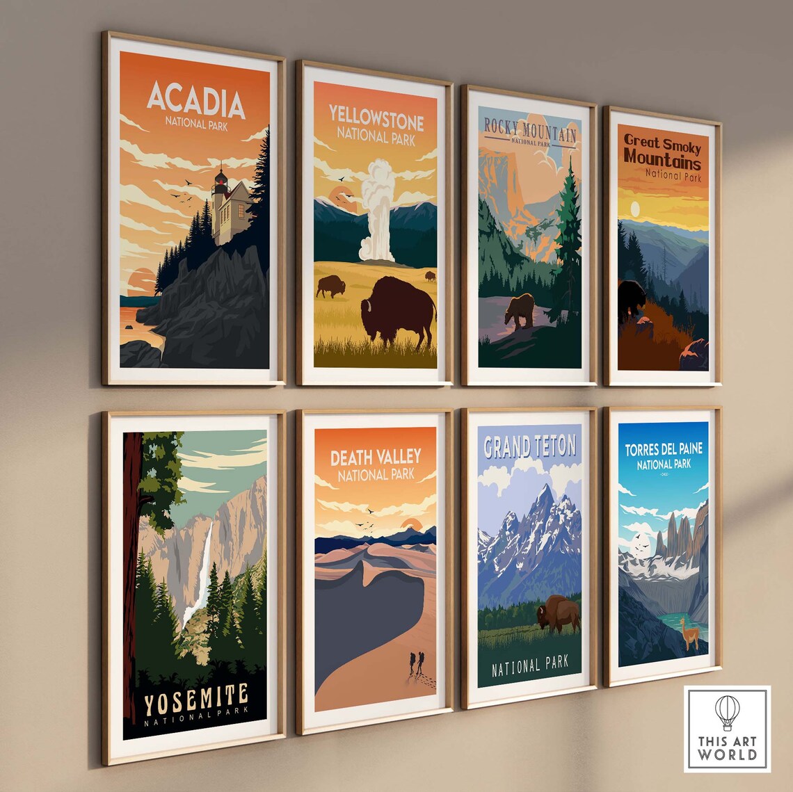 Acadia National Park Travel Poster, Wall Art Print - Image 3