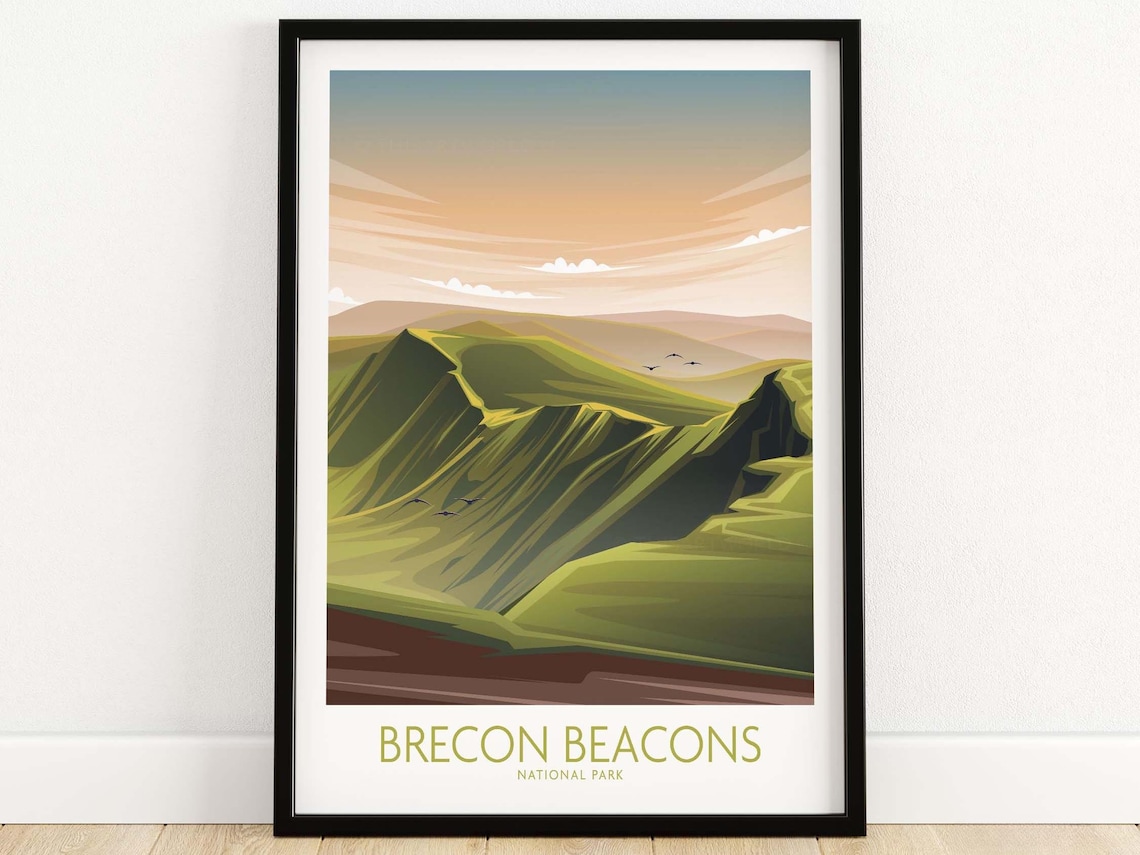 Brecon Beacons National Park Travel Poster