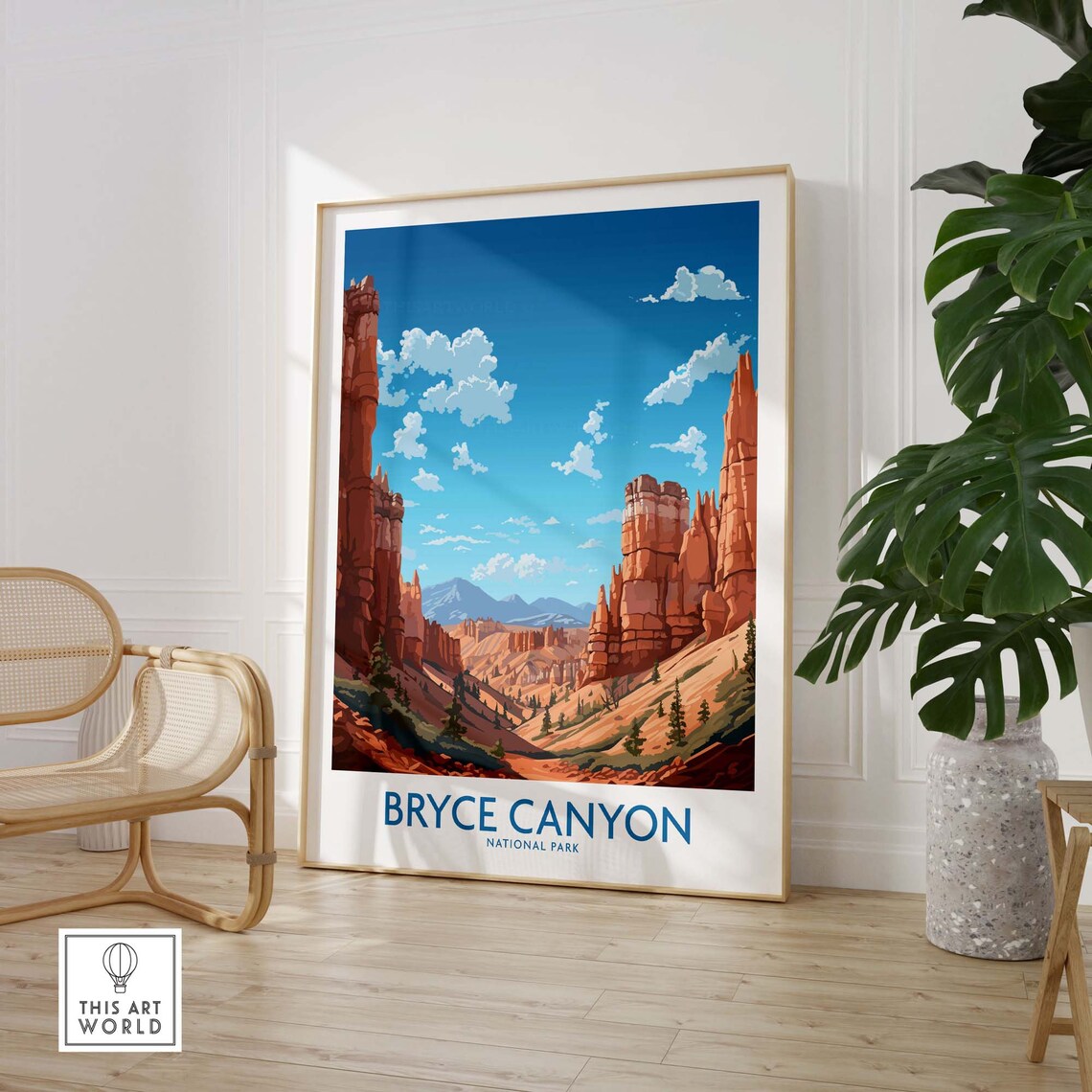 Bryce Canyon National Park Red Rock Hoodoo Amphitheater Desert Poster - Image 3