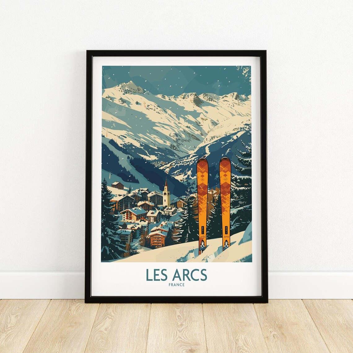 Les Arcs Ski Resort, France Travel Poster - Image 5
